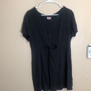 Black Cutout T Shirt Dress